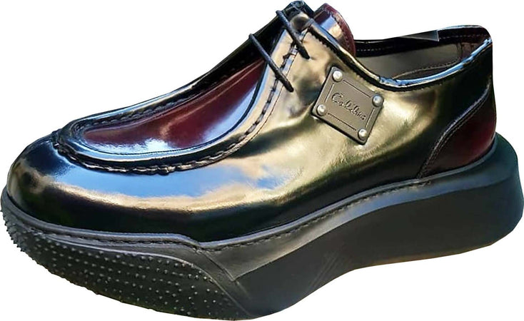 Calibro Scarpa Uomo Stringata Suola Gomma 6 Cm Scarpe Comfort Fodera in Vitello Lacci Moda/Uomo/Scarpe/Scarpe stringate basse D'Avanzo Clazature - Nola, Commerciovirtuoso.it