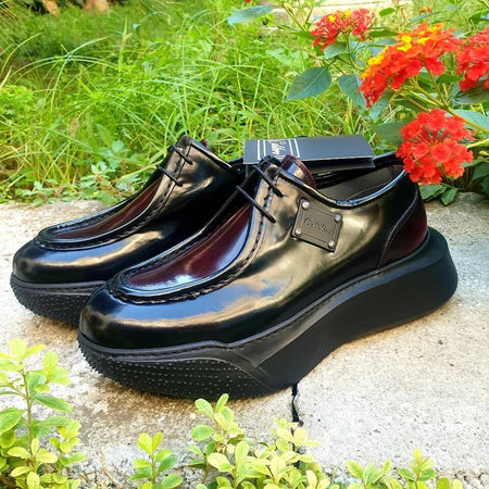 Calibro Scarpa Uomo Stringata Suola Gomma 6 Cm Scarpe Comfort Fodera in Vitello Lacci Moda/Uomo/Scarpe/Scarpe stringate basse D'Avanzo Clazature - Nola, Commerciovirtuoso.it