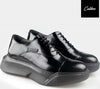 Calibro Scarpe Stringate Nere Uomo Maxi Suola Scarpa Plateau 6 Cm Effetto Extra Comfort Con Fondo Antiscivolo Logo Laterale Moda/Uomo/Scarpe/Scarpe stringate basse D'Avanzo Clazature - Nola, Commerciovirtuoso.it
