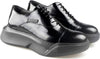 Calibro Scarpe Stringate Nere Uomo Maxi Suola Scarpa Plateau 6 Cm Effetto Extra Comfort Con Fondo Antiscivolo Logo Laterale Moda/Uomo/Scarpe/Scarpe stringate basse D'Avanzo Clazature - Nola, Commerciovirtuoso.it