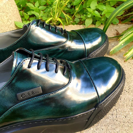 Calibro Scarpe Stringate Nere Uomo Maxi Suola Scarpa Plateau 6 Cm Effetto Extra Comfort Con Fondo Antiscivolo Logo Laterale Moda/Uomo/Scarpe/Scarpe stringate basse D'Avanzo Clazature - Nola, Commerciovirtuoso.it