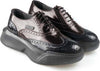Calibro Scarpe Stringate Uomo Scarpa Francesina Lacci Suola in Gomma 6cm Scarpa Antiscivolo Comfort Fodera in Vitello Coda di Rondine Moda/Uomo/Scarpe/Scarpe stringate basse D'Avanzo Clazature - Nola, Commerciovirtuoso.it
