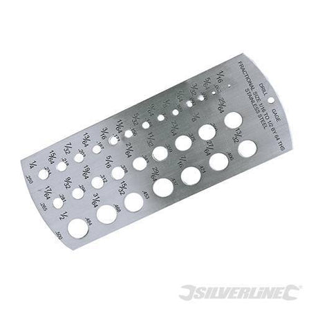 Silverline calibro per la misura delle punte elicoidali in acciaio 1/16 a 1/2  Prezzo - Eternal Brico