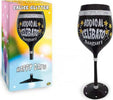 Calice Maxi Nero Glitter Addio Al Celibato Con Scatola Regalo addio al Celibato 24cm Salute e cura della persona/Erotismo e contraccezione/Sex toys/Gadget per addio al nubilato e al celibato Kondorama - Martinsicuro, Commerciovirtuoso.it