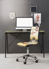 Scrivania moderna Young porta pc da ufficio e cameretta in vetro 113 cm