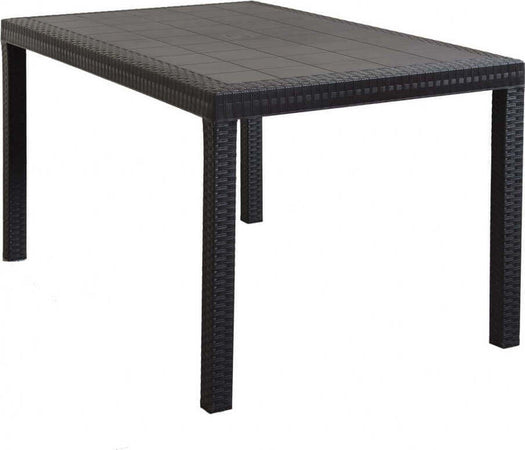 CALIGOLA---set-tavolo-fisso-in-wicker-cm-150x90-compreso-di-4-sedute-Antracite-Milani-Home