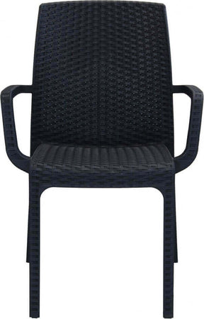 CALIGOLA---set-tavolo-fisso-in-wicker-cm-150x90-compreso-di-4-sedute-Antracite-Milani-Home