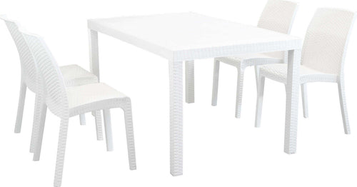 CALIGOLA---set-tavolo-fisso-in-wicker-cm-150x90-compreso-di-4-sedute-Bianco-Milani-Home