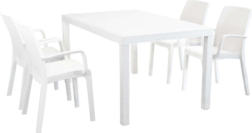 CALIGOLA---set-tavolo-fisso-in-wicker-cm-150x90-compreso-di-4-sedute-Bianco-Milani-Home