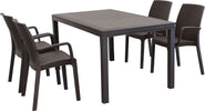 CALIGOLA---set-tavolo-fisso-in-wicker-cm-150x90-compreso-di-4-sedute-Marrone-Milani-Home