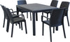 CALIGOLA---set-tavolo-fisso-in-wicker-cm-150x90-compreso-di-6-sedute-Antracite-Milani-Home