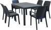 CALIGOLA---set-tavolo-fisso-in-wicker-cm-150x90-compreso-di-6-sedute-Antracite-Milani-Home