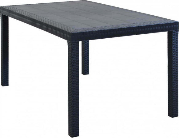 CALIGOLA---set-tavolo-fisso-in-wicker-cm-150x90-compreso-di-6-sedute-Antracite-Milani-Home
