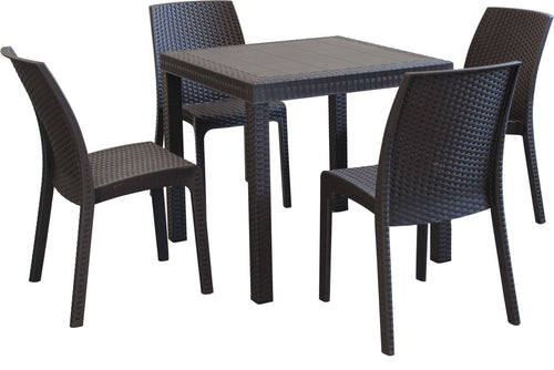 CALIGOLA---set-tavolo-fisso-in-wicker-cm-80x80x74-h-compreso-di-4-sedute-Marrone-Milani-Home