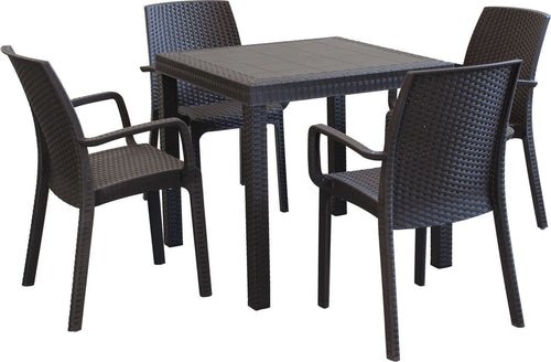 CALIGOLA---set-tavolo-fisso-in-wicker-cm-80x80x74-h-compreso-di-4-sedute-Marrone-Milani-Home
