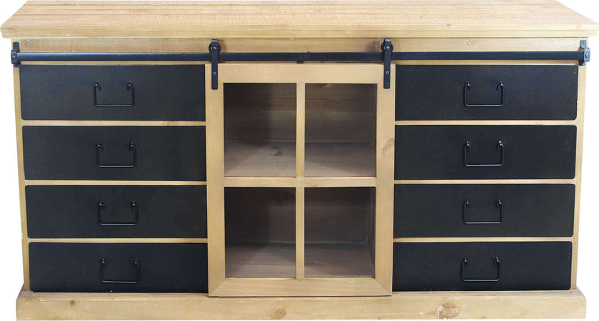 CALIN---madia-industrial-in-metallo-e-legno-Marrone-Milani-Home