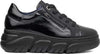 Callaghan-sneakers-donna-Baccara-in-vernice-negro-con-lacci-e-zip-51801