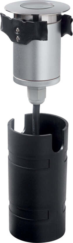 Calpestabile-Moderno-Rocket-Mini-Alluminio-Cromo-1-Luce-2W-4000K-Luce-Naturale
