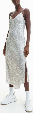 calvin-klein-Abiti-VISCOSE-MARBLE-PRINT-SLIP-DRESS-da-donna