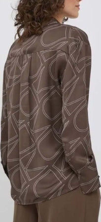 calvin-klein-CAMICIA-VISCOSE-TWILL-PRINT-SHIRT-da-donna
