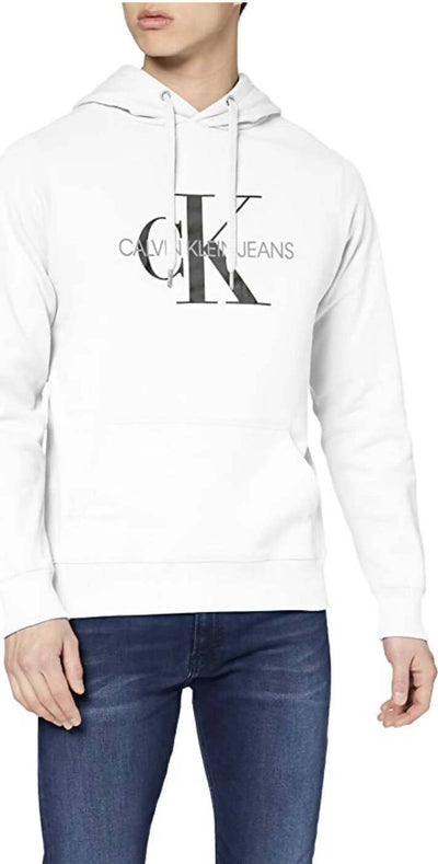 Calvin Klein Felpa con Cappuccio Uomo 98%Cotone Elasticizzato Logo Stampato e Tasca Centrale Calvin Klein Monogram Regular Hoodie Felpa Uomo Felpa CON Cappuccio Euforia - Bronte, Commerciovirtuoso.it