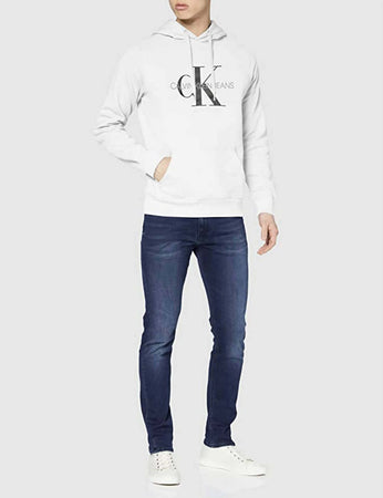 Calvin Klein Felpa con Cappuccio Uomo 98%Cotone Elasticizzato Logo Stampato e Tasca Centrale Calvin Klein Monogram Regular Hoodie Felpa Uomo Felpa CON Cappuccio Euforia - Bronte, Commerciovirtuoso.it