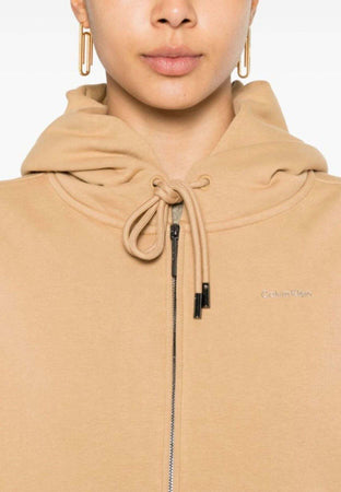 calvin-klein-FELPA-NANO-LOGO-ZIP-RELAXED-HOODIE-da-donna