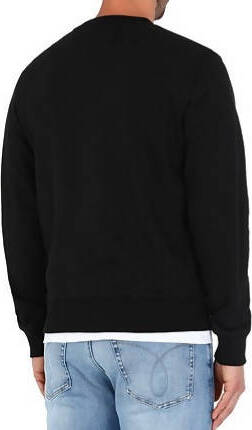 Calvin Klein Felpa Uomo Tinta Unita Girocollo Maniche Lunghe Senza Cappuccio Felpa Maxi Logo Calvin Klein Cotone Elasticizzato Fashion Uomo Moda/Uomo/Abbigliamento/Felpe/Felpe senza cappuccio Euforia - Bronte, Commerciovirtuoso.it