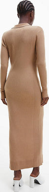calvin-klein-VESTITO-WOOL-TENCEL-RIB-DRESS-da-donna