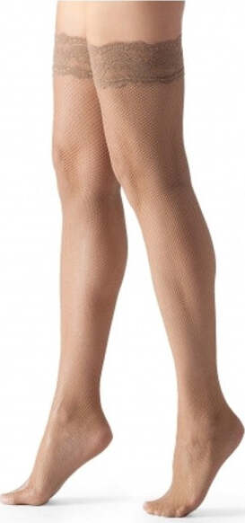 Calze-Autoreggenti-20-Den-Nudo-Rete-Carne-Pizzo-Merletto-Auto-Reggenti-Collant