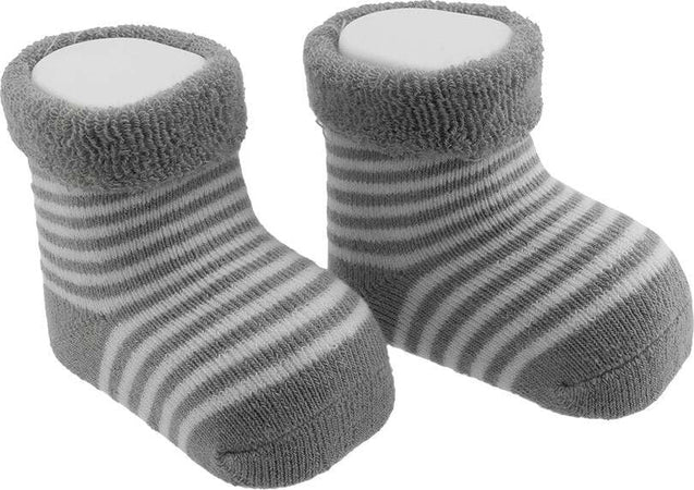 Calzine Listado Grigio Moda/Prima infanzia/Abbigliamento/Bambino 0-24/Calze e calzamaglie/Calzini La Casa Del Bebè - Napoli, Commerciovirtuoso.it