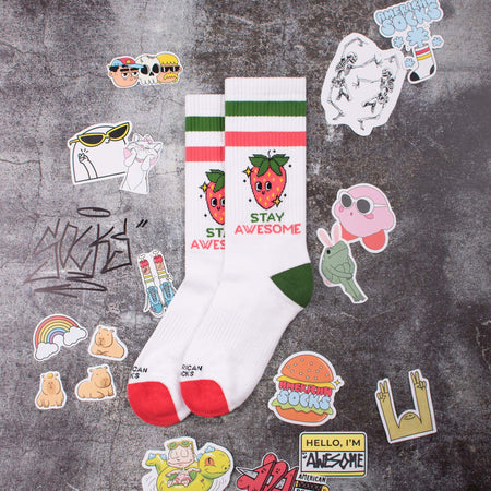 Calzini Uomo American Socks Stay Awesome Moda/Uomo/Abbigliamento/Calzini e calze/Calzini/Calzini Snotshop - Roma, Commerciovirtuoso.it
