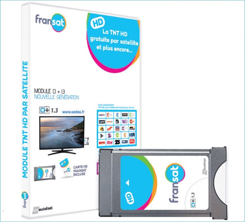 Modulo CAM CI+ con Smart Card FRANSAT Ufficiale TV Francese TNT HD