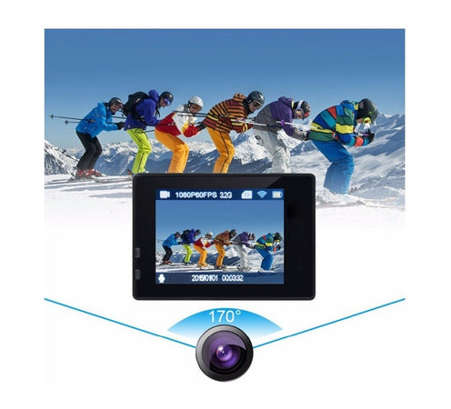 Action CAM 4K Subacquea 16MP WiFi + Telecomando (Colore ROSA)
