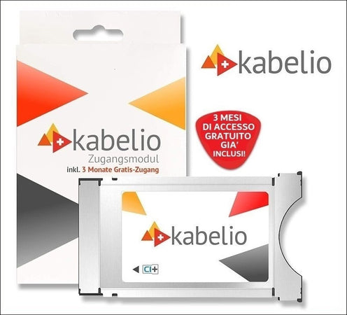 Edision Piccollo S2+T2/C H.265 Combo e MODULO CAM CI+ KABELIO con 3 mesi di accesso gratuito