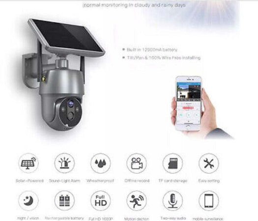 Camera Con Pannello Solare Wifi P2p 355? 12a 3,6mm Audio Bidirezionale Q-sx01 Fai da te/Sicurezza e protezione/Sistemi di sicurezza domestica/Kit video per la sicurezza domestica/Videocamere di sorveglianza/Dom camera Trade Shop italia - Napoli, Commerciovirtuoso.it