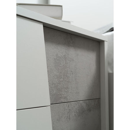 Camera da letto Fadri colore grigio ghiaccio e ossido grigio scuro