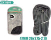Camera-D'aria-Per-Pneumatici-Ruote-Bici-Bicicletta-47-Mm-26×1.75-2.10-Zx-9891