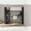 Cameretta 1651 con letto a soppalco e scrivania sottostante colore bianco e antracite