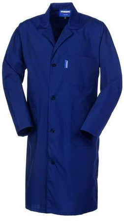 Camice Uomo Poliserio Blu Camice da Lavoro Misto Cotone Facile Stiro