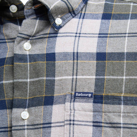 BARBOUR camicia barbour fortrose tailored shirt - tartan forest da uomo