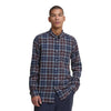BARBOUR camicia barbour fortrose tailored shirt - tartan midnight da uomo