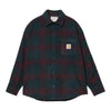 CARHARTT WIP camicia carhartt wip brennan shirt jac - brennan check / deep lagoon da uomo