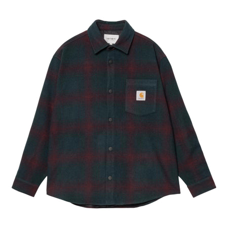 CARHARTT WIP camicia carhartt wip brennan shirt jac - brennan check / deep lagoon da uomo