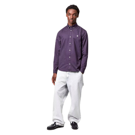 CARHARTT WIP camicia carhartt wip l/s madison shirt - lokers / wax da uomo