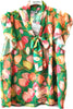 Camicia Donna Fiori Estiva Camicetta Senza Maniche Top Floreale Estivo Made in Italy Colorato ART. 217619 maglia donna L'Orchidea - Siderno, Commerciovirtuoso.it