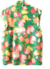 Camicia Donna Fiori Estiva Camicetta Senza Maniche Top Floreale Estivo Made in Italy Colorato ART. 217619 maglia donna L'Orchidea - Siderno, Commerciovirtuoso.it