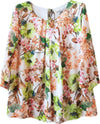 Camicia Donna Fiori Fantasia Colorata Top Fashion Camicetta Maniche Lunghe Larga Estiva Bella e Viziosa Made in Italy ART.217380 maglia donna L'Orchidea - Siderno, Commerciovirtuoso.it
