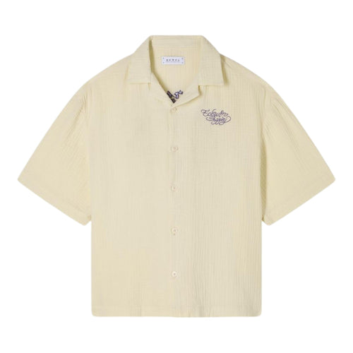 EDWIN camicia edwin melt the chaos shirt ss - cream da uomo