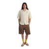 EDWIN camicia edwin melt the chaos shirt ss - cream da uomo